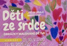 Diančina kresba byla vybrána mezi vítězné práce na vernisáži „Děti ze srdce“